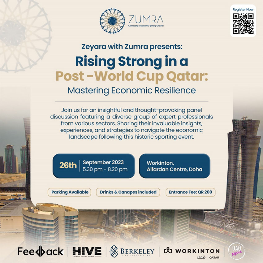 Berkeley Sponsors Zumra’s “Rising Strong in a Post–World Cup Qatar” Event
